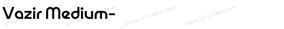 Vazir Medium字体转换